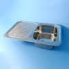 Stainless Steel Sink & Drainer - 780 x 480mm