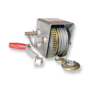 Trojan Wide-Body Trailer Winch - 15:1 Dual Ratio - Wire Not Included