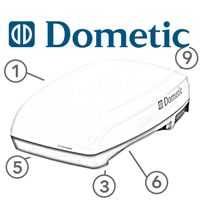 Spare Parts Diagram - Dometic Harrier Lite - Roof Top Air Conditioner