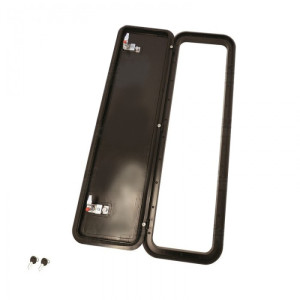 Coast RV Access Door 5 - Black / 228 x 893mm Cut-Out