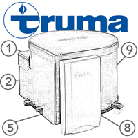 Spare Parts Diagram - Truma Ultra Rapid 14 Ltr Hot Water System