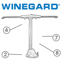 Spare Parts Diagram - Winegard Sensar RV - TV Antenna