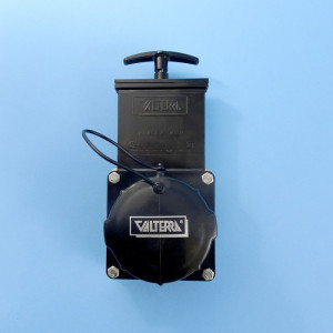 Slide Valve with Flange & End Cap - Black / 75mm - Suits Valterra Sewer Systems