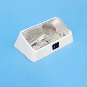 Narva Traditional Annexe Light with Switch - White / 12V / T10 Globe