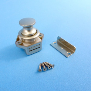 Camec Push-Button Catch Set - Nickel / 23mm