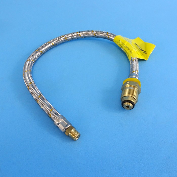Gas Hose, Flexible Pigtails 450mm, Suit Twin Cylinders