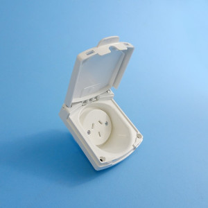 Clipsal Caravan Power Outlet - 240V / 10A - IP34 - White