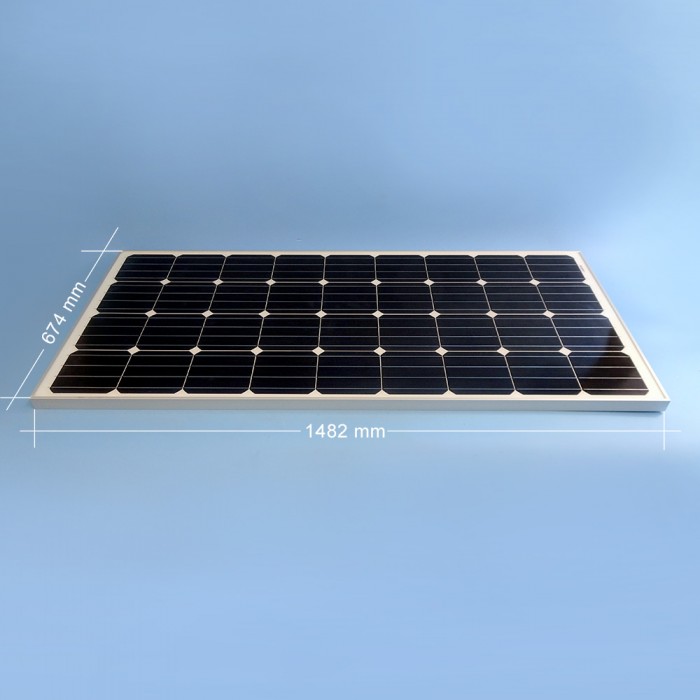 160W Solar Panel MonoCrystalline 1482 x 674mm CaravansPlus