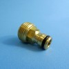 Brass Hose Adapter - Click-On to USA m-NPT-3/4