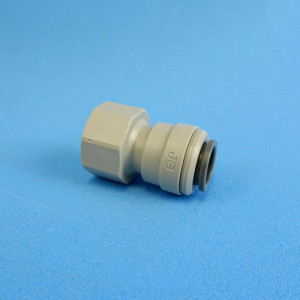 John Guest 12mm Straight Adaptor - 12mm Push-On x 1/2 inch Female BSP