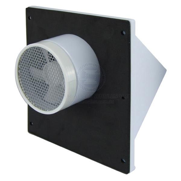 Solar Powered Wall Vent Fan, White CaravansPlus