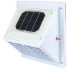 Solar Powered Wall Vent / Fan - White