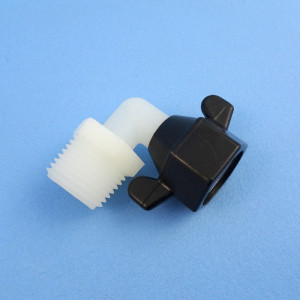 SHURflo 90-Degree Elbow Adaptor - 1/2 inch Female BSP Nut x 1/2 inch Male BSP