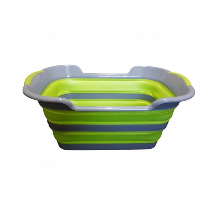 CaravansPlus PopUp Laundry Basket Green / Grey