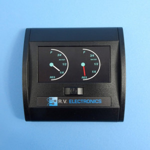 RV Electronics LCD Water Tank Level Indicator - Dual Tank