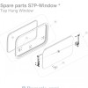 BG2409-450: Window Stays (Pair) - Suit 450mm Seitz S7P Windows