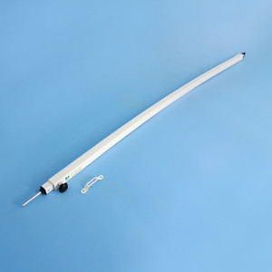 Supex Slightly Curved Awning Roof Rafter - 25-35mm Curve / 1.5-2.5m Extension - White