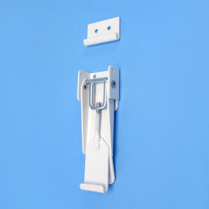 Pop-Top & Camper Trailer Roof Clamp with J-Hook - White
