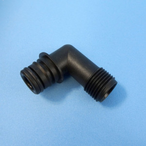 Elbow Port Adaptor - Quad Male to 1/2 inch Male BSP - Suits Flojet Water Pumps