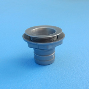Straight Waste Outlet - Grey / 25mm Outlet - Suits 35mm Sink Holes