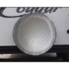 ADCO Spare Wheel Cover, 685mm Diameter, Silver Diamond Plate