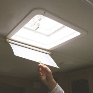 Camco Lights Out Retractable Vent Shade - Suits 355mm Roof Hatches