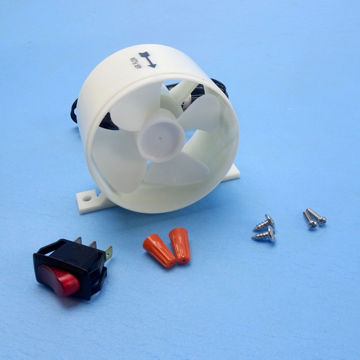 Fridge Fan 12V Thermostatic Control Switch FAN124 CaravansPlus