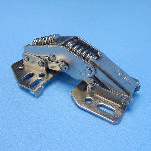 Horizontal-Mount Cupboard Hinge - Non-Soft-Close - Suits Upward-Opening Doors