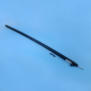 Supex Acute Curved Awning Roof Rafter - 65-75mm Curve / 1.5-2.5m Extension - Black