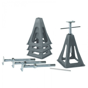 Fiamma Stakka Jack Stabiliser Stands - Grey / 4 Pack / 750kg / 310-410mm