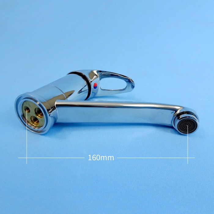 Coast Chrome Flick Mixer W 160mm Spout CaravansPlus