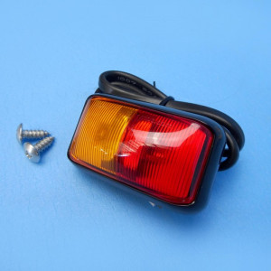 Red / Amber LED Side Marker Light - 58 x 35mm - 12V / 24V