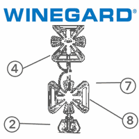 Spare Parts Diagram - Winegard Freevision HV - TV Antenna
