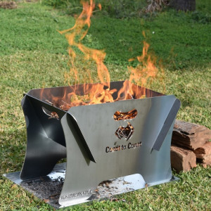 Coast to Coast Portable Steel Firepit & Ember Tray Kit - Small