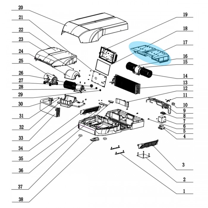 Condenser Housing, Suit Dometic Harrier Lite Air Conditioner
