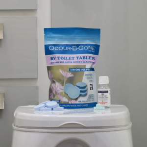 Odour-B-Gone RV Toilet Tablets - 50 x 8g - Septic Safe