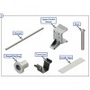 798869: Outer Rafter & Top Bracket Assembly Kit (White) - Suit Lippert Solera Awnings