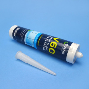 Bostik V60 Neutral-Cure Silicone Sealant - White / 300g Cartridge