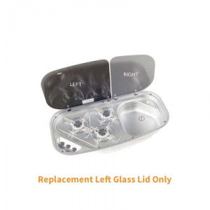 Glass Lid - Left-Hand - Suits Cramer 3-Burner Combi Stoves