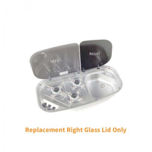 Glass Lid - Right-Hand Sink Side - Suits Cramer 3-Burner Combi Stoves