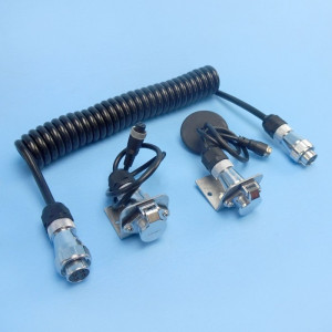 Sphere Curly-Cord Connection Kit - 3m - Tow Vehicle to Caravan