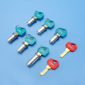 Camec One-Key Lock Barrel & Key Kit - 6 Barrels - Includes 1 Long Barrel