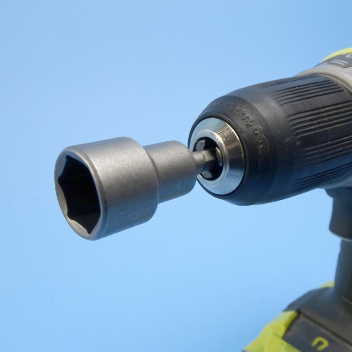 Alloy Screw In Peg Power Drill Adaptor Socket CaravansPlus