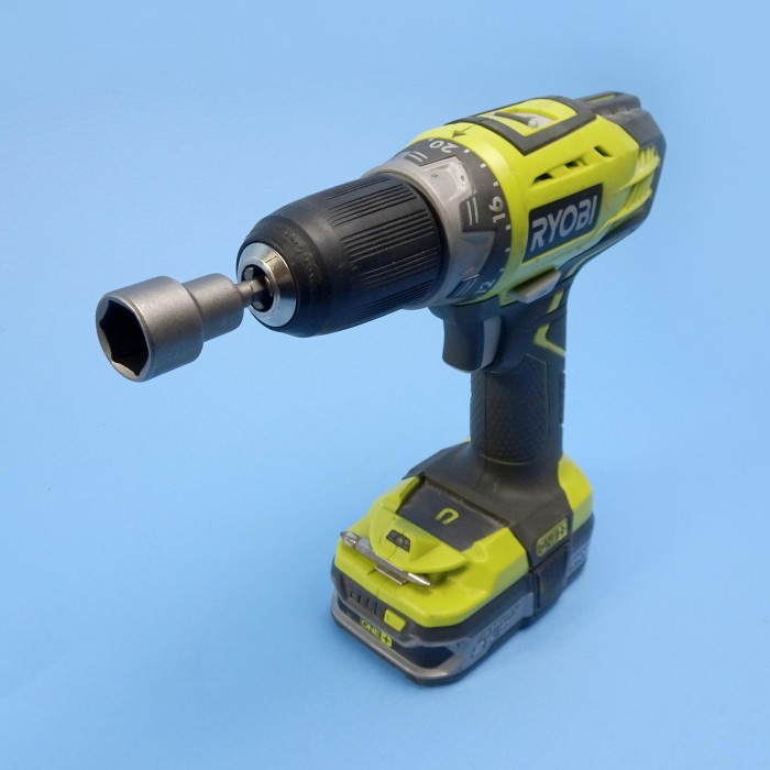 Alloy Screw In Peg Power Drill Adaptor Socket CaravansPlus