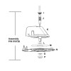 019726: Gear Housing / Base - Suit Antennatek Commander 550 / LPDA-200 Antennas