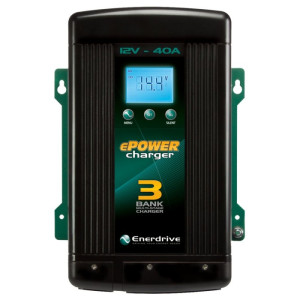 Enerdrive ePOWER AC Battery Charger - 12V - 40A - 3 Bank