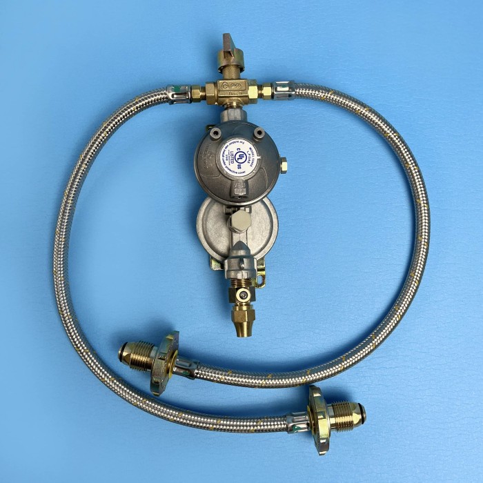 Bromic Two Stage RV Regulator Kit Twin..Test Point CaravansPlus