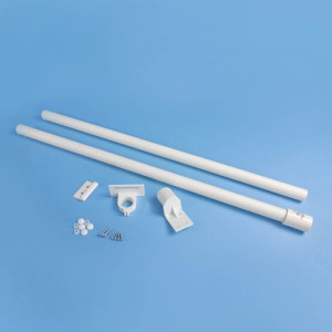 Happy Wanderer Antenna Mast & Multi-Fit Bracket Kit - 1.4m x 25mm Diameter