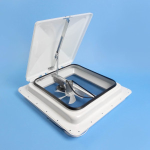 Jensen 12V Roof Vent - White Lid / 355 x 355mm Cut-Out