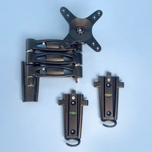 RV Media Removable TV Wall Bracket - Triple Arm - VESA 75 / 100 - 15kg - 2 Wall Mounts